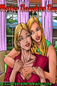 illustrated interracial- Mother Daughter Day- xyz